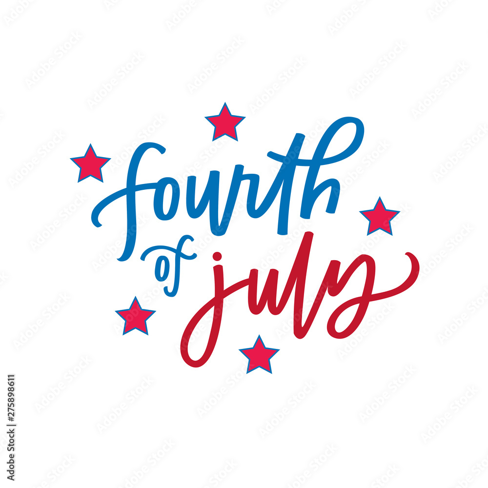 Canvas Prints Happy Fourth of July