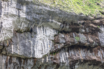Rock formation in the mountains as a background