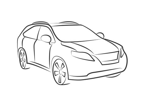 Car Sketch Suv Vector Images (over 610)