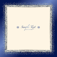 vector background of blue glitter