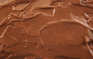 Melted chocolate as background