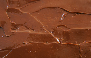 Chocolate spread as background