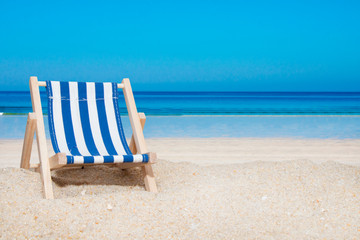 hammock on the sand of the beach, summer and vacation