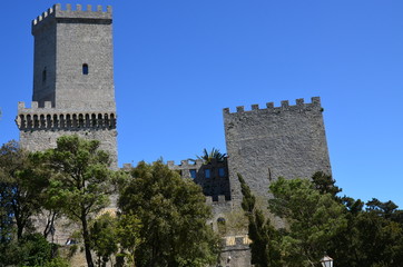 Fototapeta na wymiar Medieval Castle in Erice, Italy