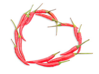chilli isolated on white background