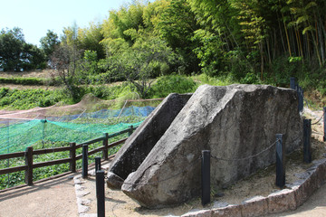 奈良県　明日香村　鬼の雪隠(欽明天皇陵陪塚)