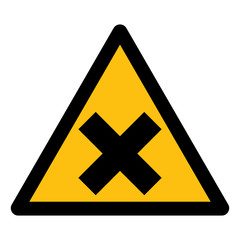Obraz premium Beware Irritant Symbol Yellow Sign Isolate On White Background,Vector Illustration EPS.10