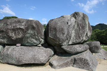 奈良県　飛鳥村　石舞台古墳