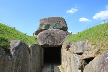 奈良県　飛鳥村　石舞台古墳