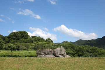 奈良県　飛鳥村　石舞台古墳