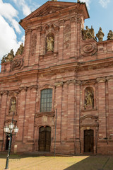 Fototapeta na wymiar Catholic Jesuitenkirche in Heidelberg