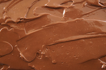 Chocolate spread as background