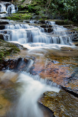 Obraz premium Virginia Hawkins Falls, Jocasee Gorges Wilderness Area, South Carolina