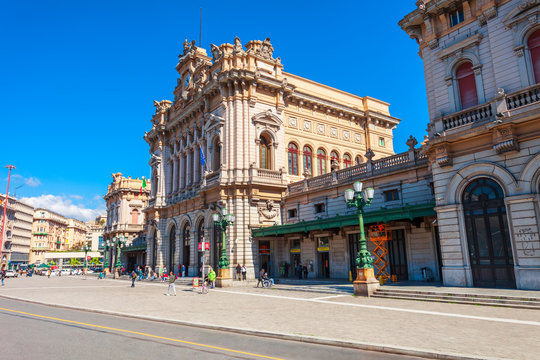 Genova Railway Station in Genoa