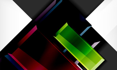 Color squares futuristic abstract background