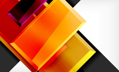 Fototapeta premium Color squares futuristic abstract background