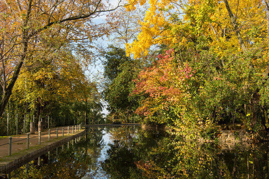 Autumn in the beautiful Carmen de los Martires, Granada (Spain)