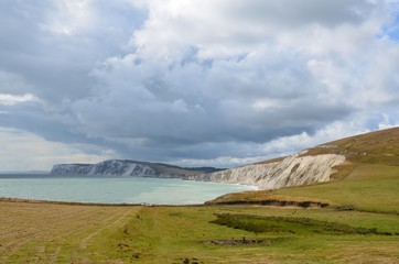 White chalk cliffs, Isle of Wight