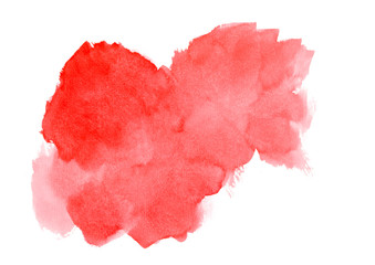 red abstract watercolor strokes.Colorful banner in high resolution