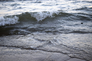 waves on shore of the sea