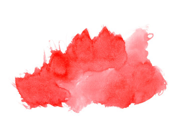 watercolor abstract strokes with red shades.High resolution banner