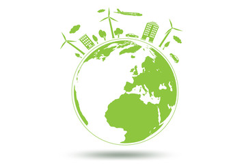 Obraz premium Concept of environmental protection - 3d rendering