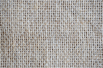 Detailed photo of light burlap for the background