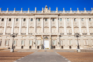 The Royal Palace of Madrid in Madrid city, Spain