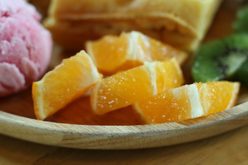 ripe slice of orange