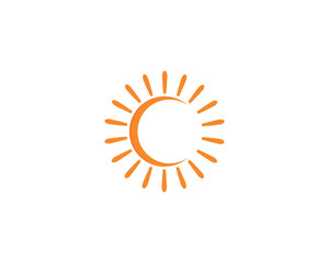 sun Logo Icon Vector illustration design 