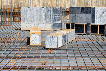 Reinforced concrete casting framework