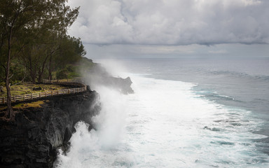 Storm on the rocks