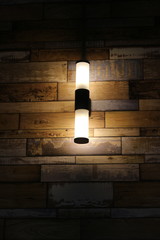Light bulb incandescent hanging decorative interior room in cafe