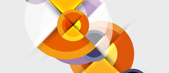 Obraz premium Circular geometrical design template