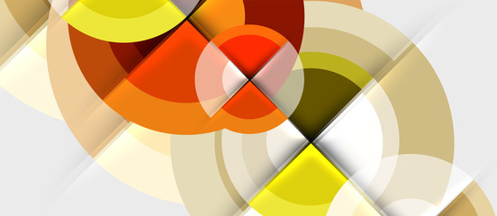 Obraz premium Circular geometrical design template