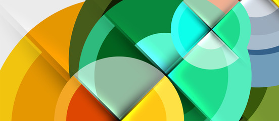 Obraz premium Geometric design abstract background - circles