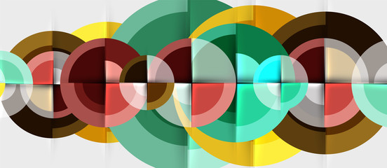 Obraz premium Geometric design abstract background - circles