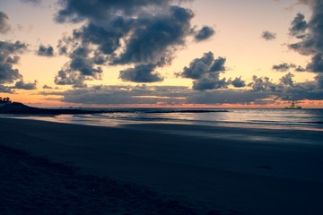 sunset on beach