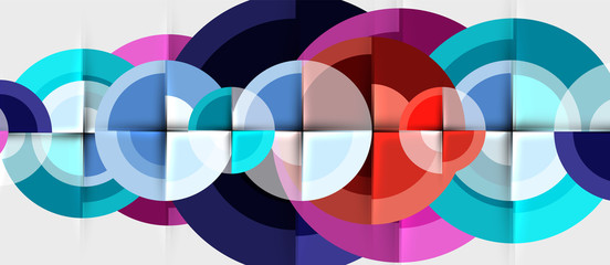 Obraz premium Geometric design abstract background - circles