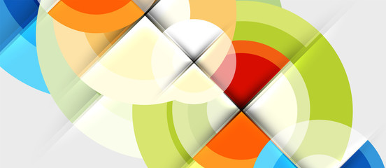 Obraz premium Circular geometrical design template