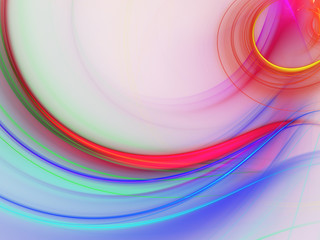 blue abstract fractal background 3d rendering illustration