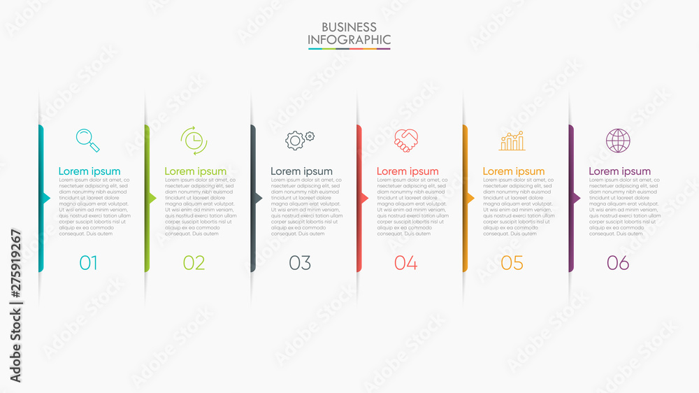 Wall mural business data visualization. timeline infographic icons designed for abstract background template mi