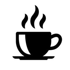 Coffee cup illustration isolated on white. Design element for logo, label, sign, poster, flyer. Vector illustration