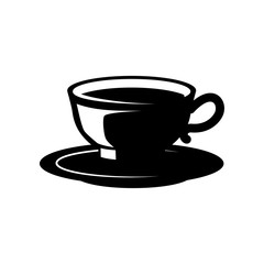 Coffee cup illustration isolated on white. Design element for logo, label, sign, poster, flyer. Vector illustration