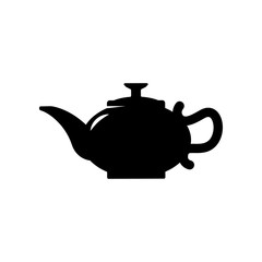 Coffee kettle illustration isolated on white. Design element for logo, label, sign, poster, flyer. Vector illustration