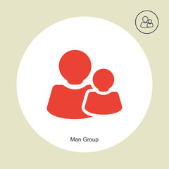 Man-Group vector icon