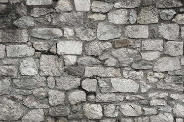 Old granite stone wall texture background
