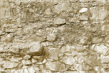 Old beige stone wall background