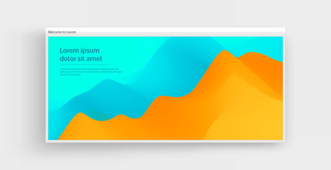 Website or mobile app landing page. Abstract background with dynamic effect. Modern pattern. Vector illustration for design.