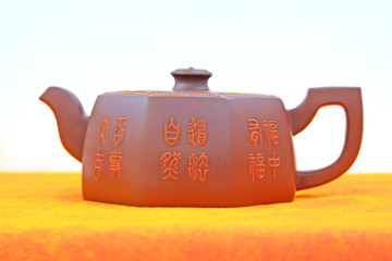 Purple sand teapot crafts